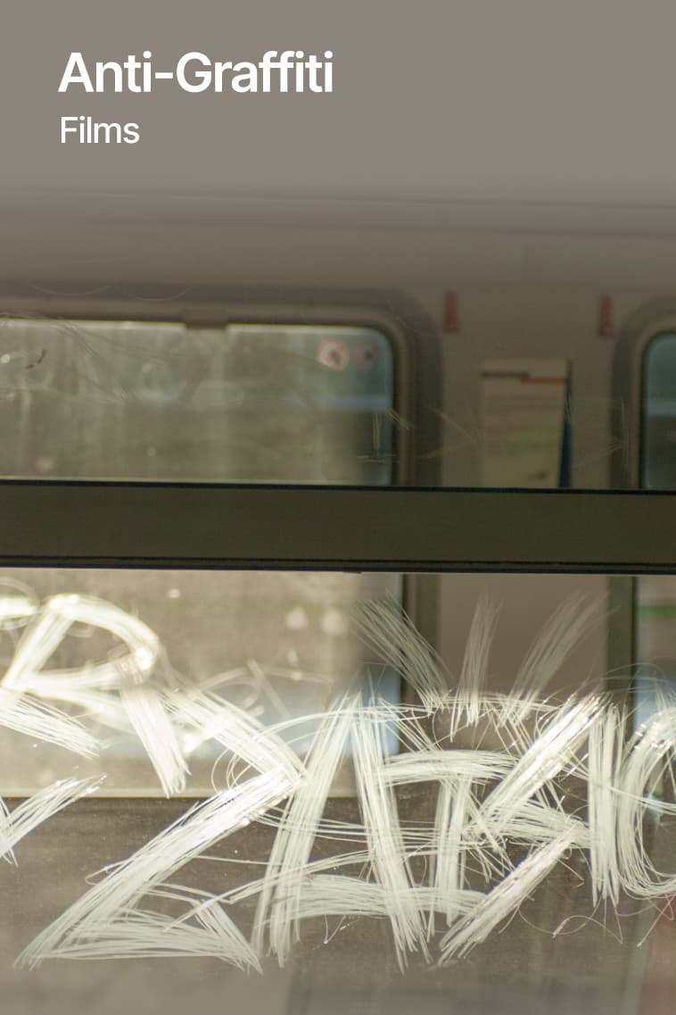 Anti-graffiti film application