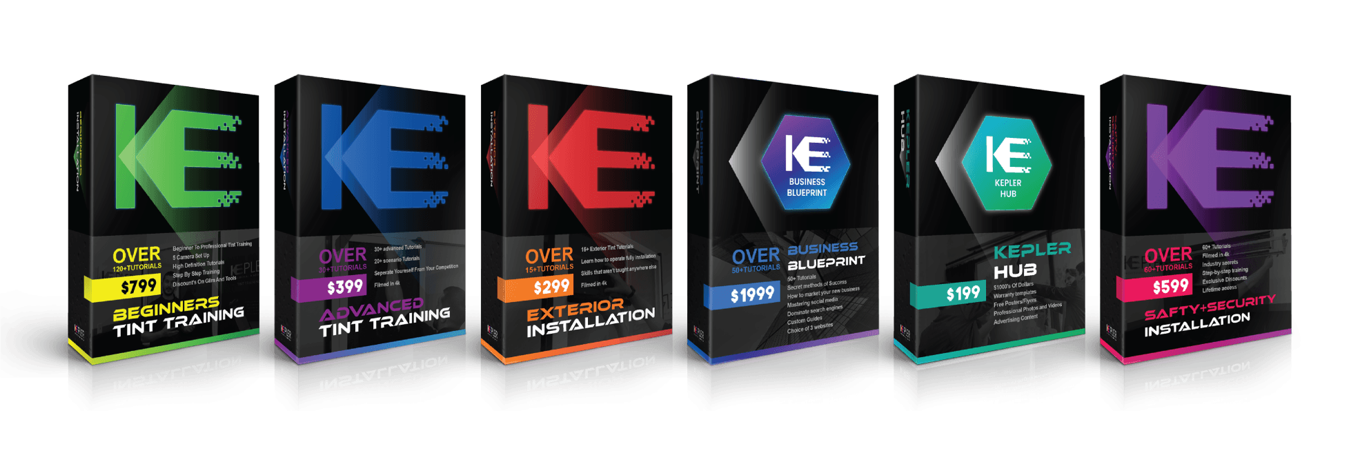 Kepler course bundle boxes