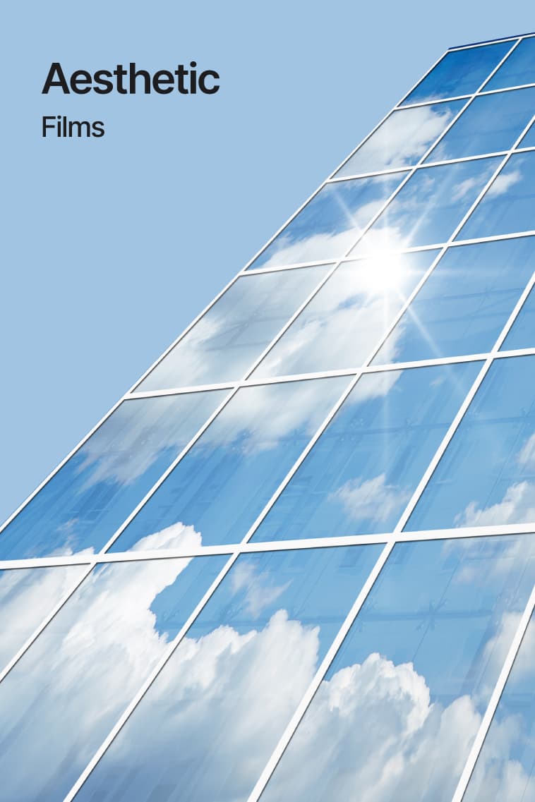 Architectural film improving building aesthetics
