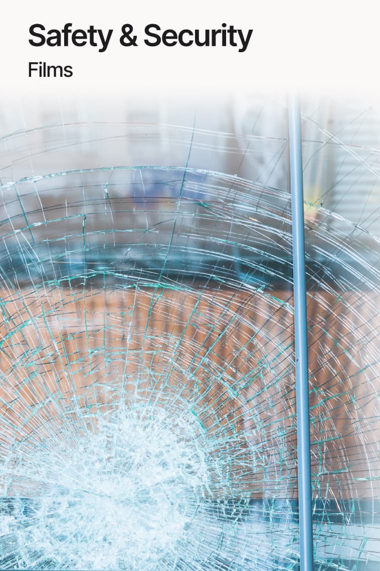 Safety and security window film example
