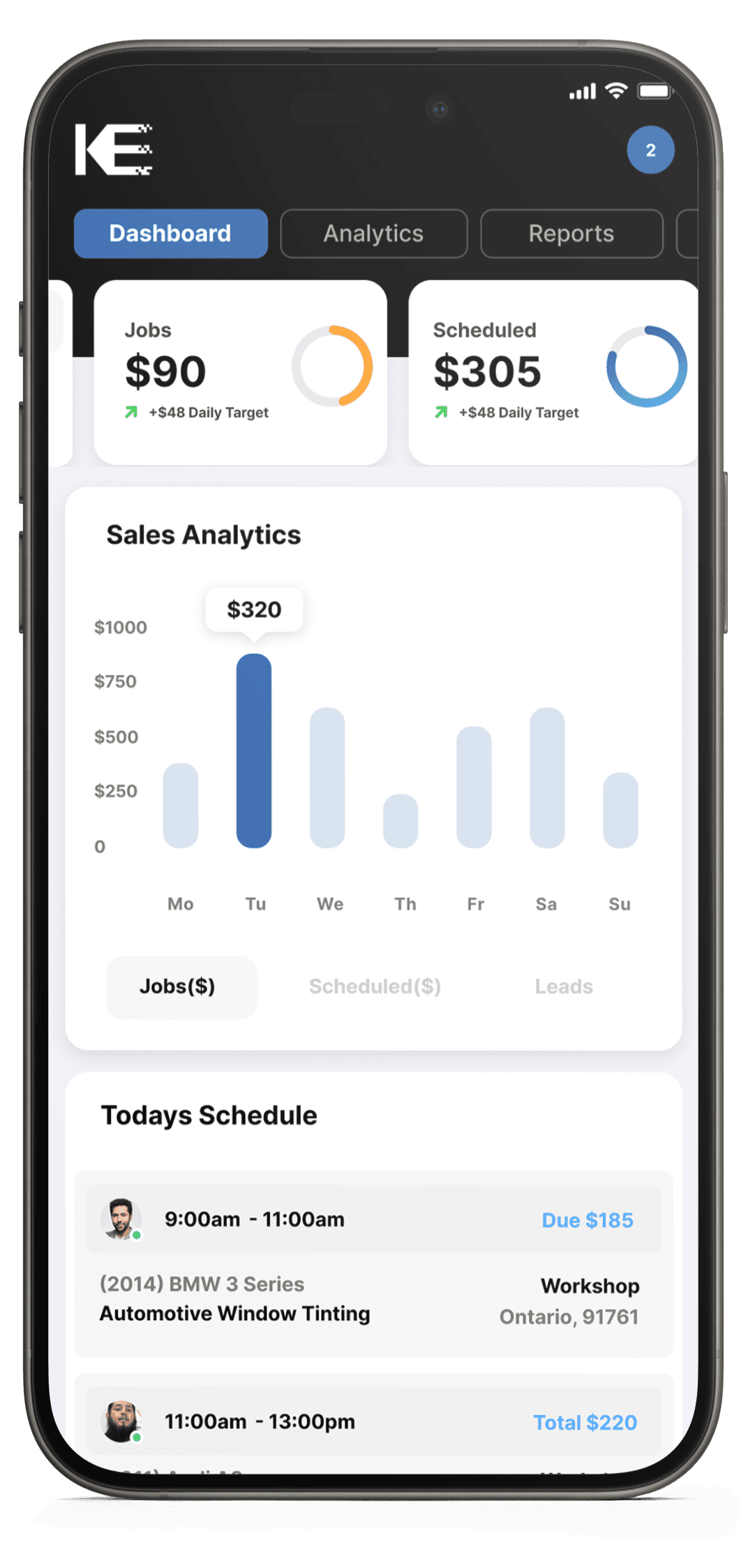 Kepler Course dashboard view