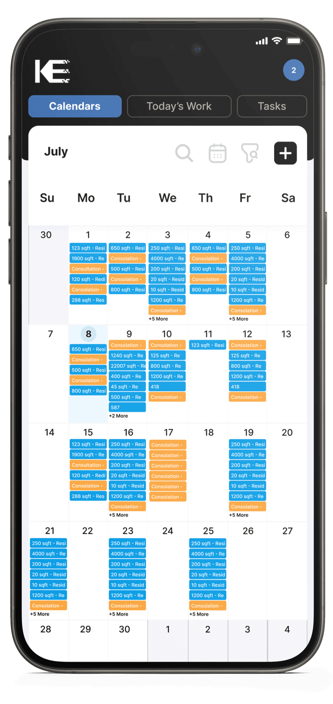 Kepler Course schedule view