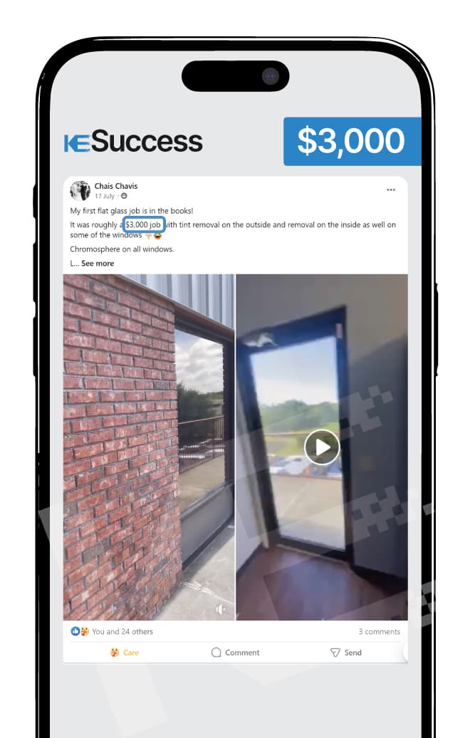 Student result showing $3,000